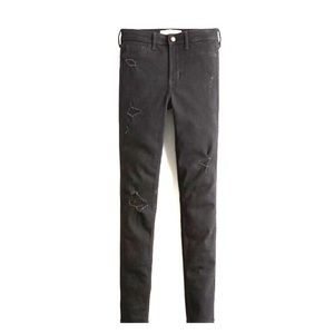 Hollister Black Destroyed Skinny jeans